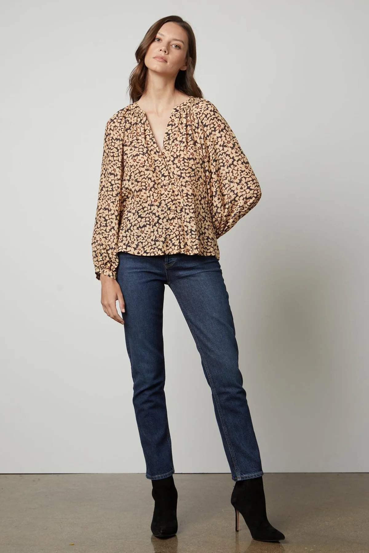 MELINDA PRINTED BUTTON-UP TOP - Image 9