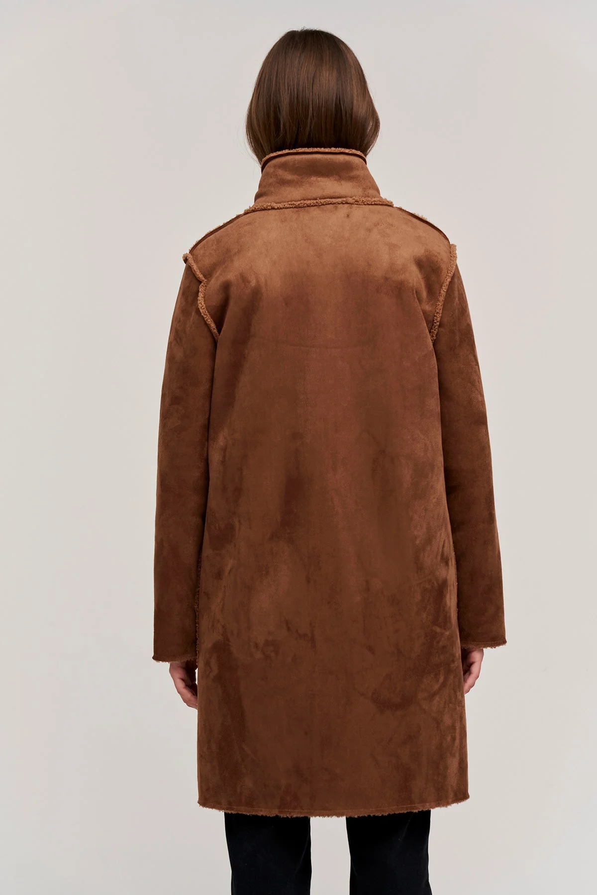 MIRABEL FAUX LUX SHERPA REVERSIBLE COAT - Image 5