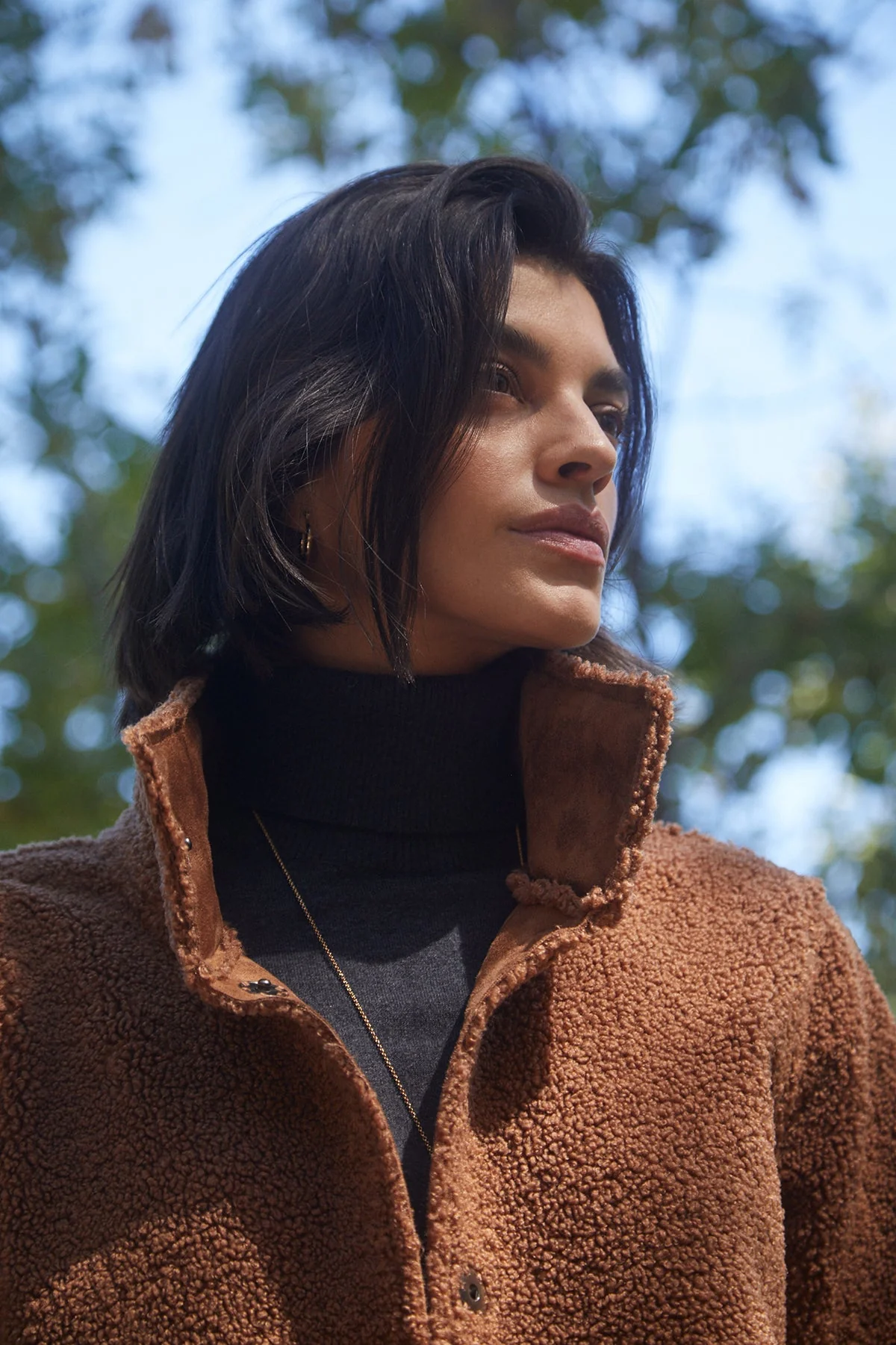 MIRABEL FAUX LUX SHERPA REVERSIBLE COAT - Image 7