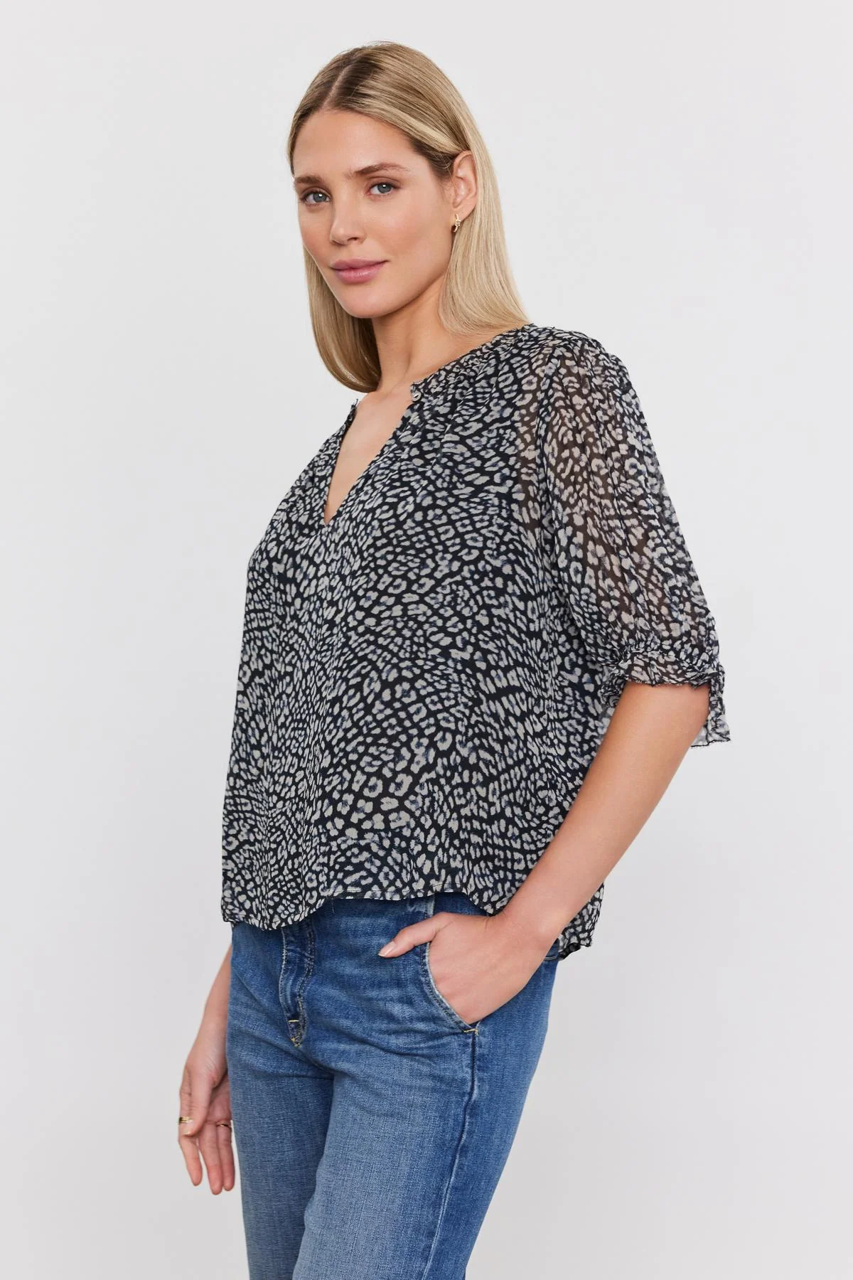 MISSY PRINTED BOHO BLOUSE - Image 3