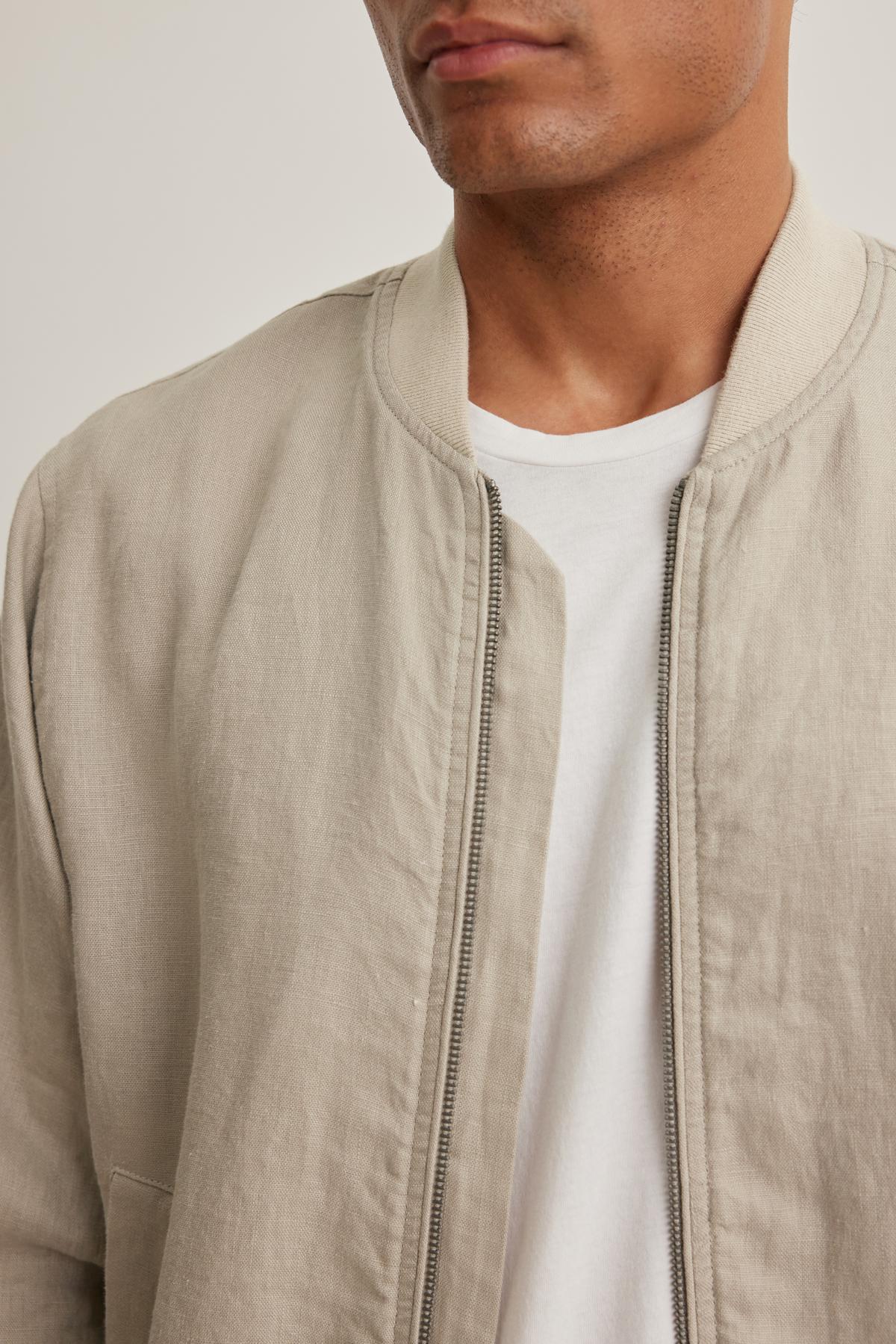 MURPHY LINEN BOMBER JACKET - Image 7