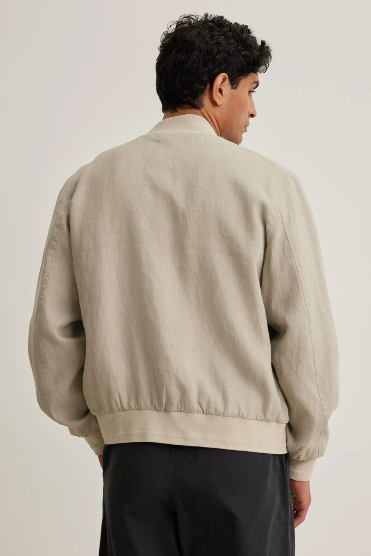 MURPHY LINEN BOMBER JACKET - Image 9