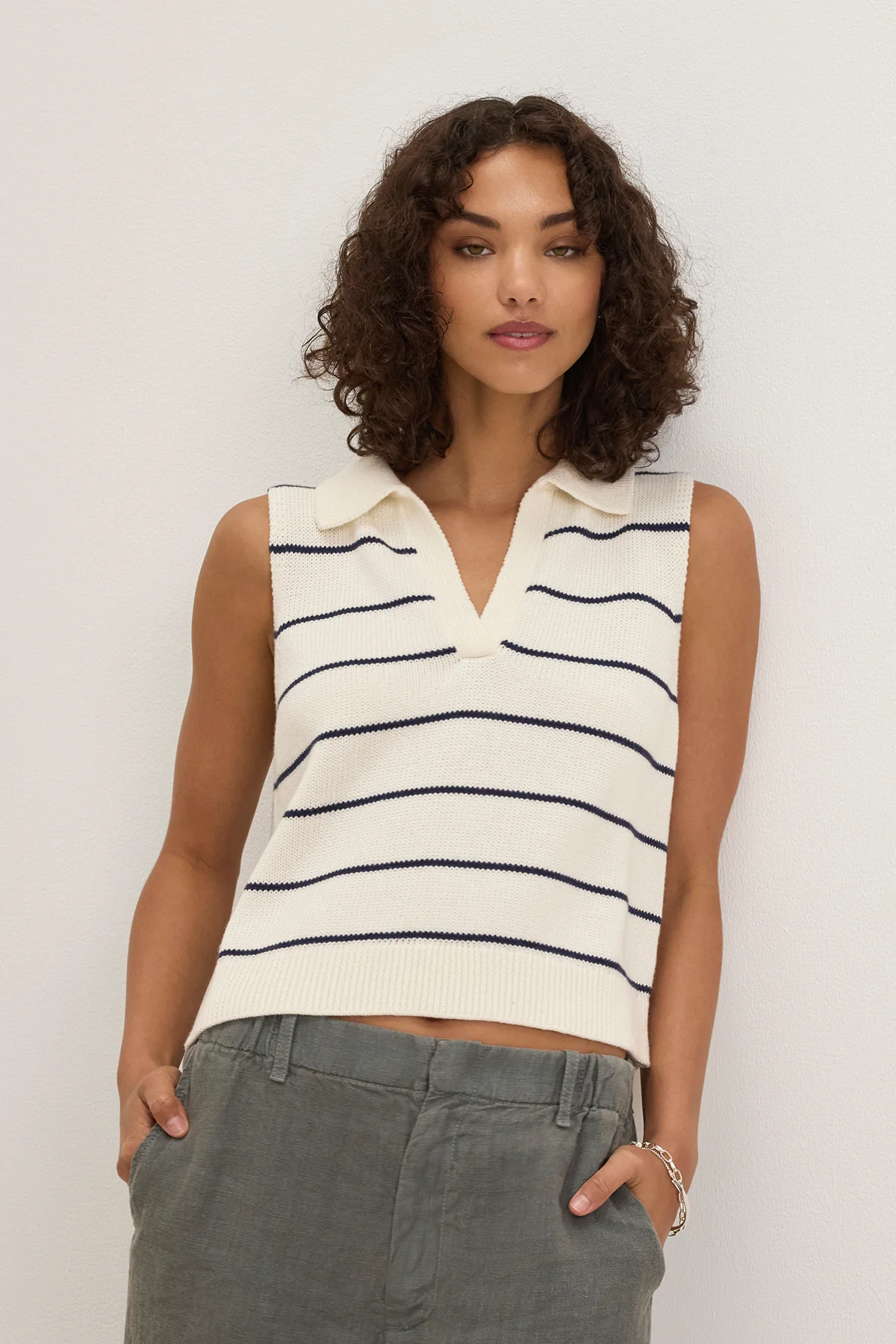 NAYLA COTTON CASHMERE SWEATER VEST - Image 4