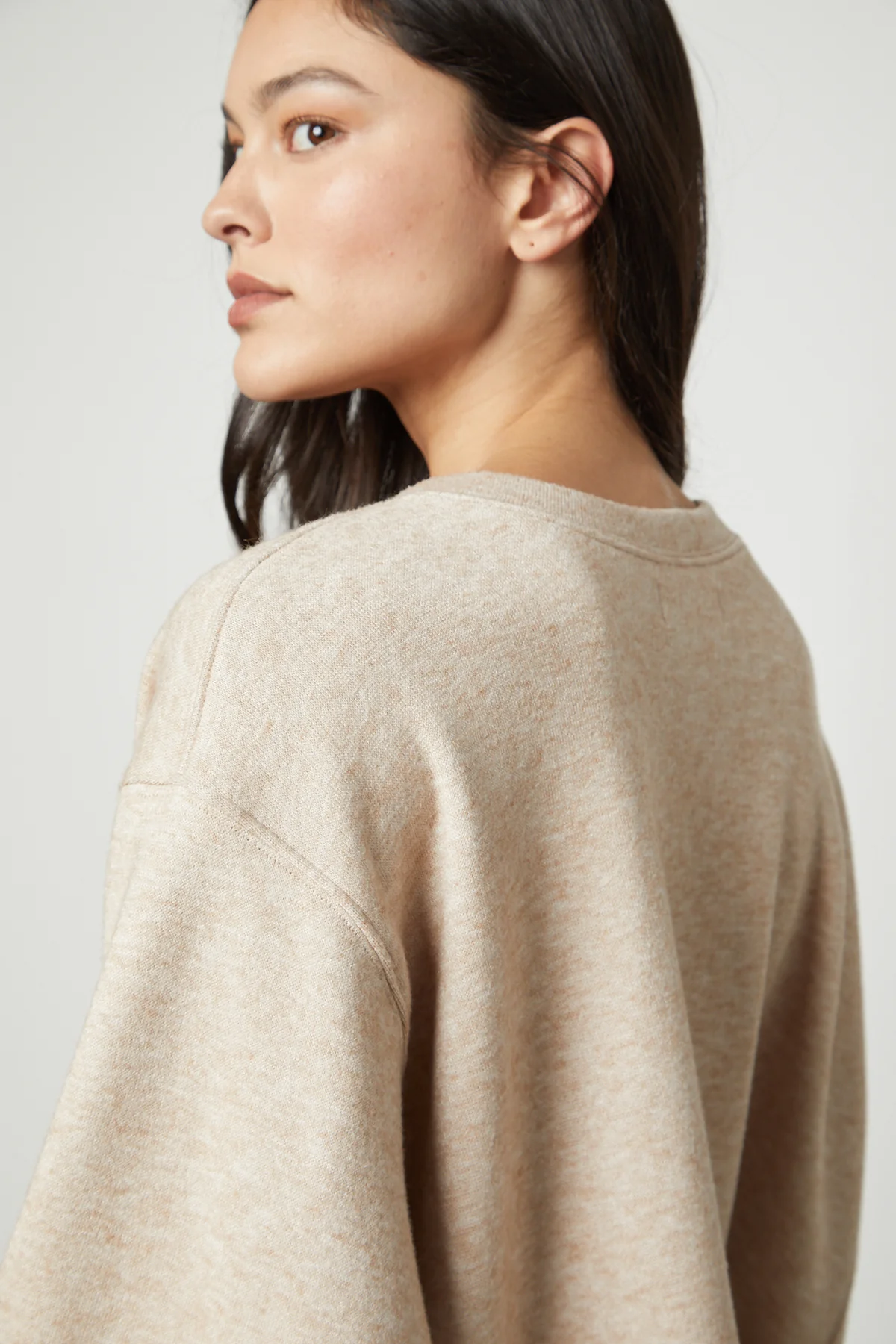 NIA DOUBLE KNIT CROPPED CREW - Image 2