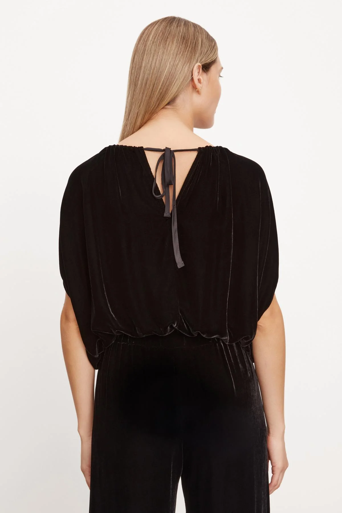 NOA SILK VELVET CROPPED TOP - Image 4