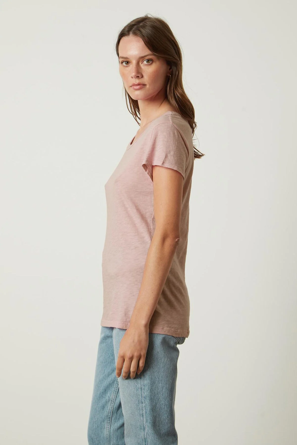 ODELIA COTTON SLUB CREW NECK TEE - Image 6