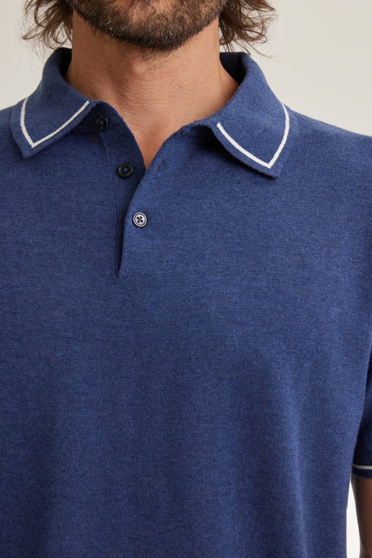 ORION COTTON LINEN POLO - Image 3