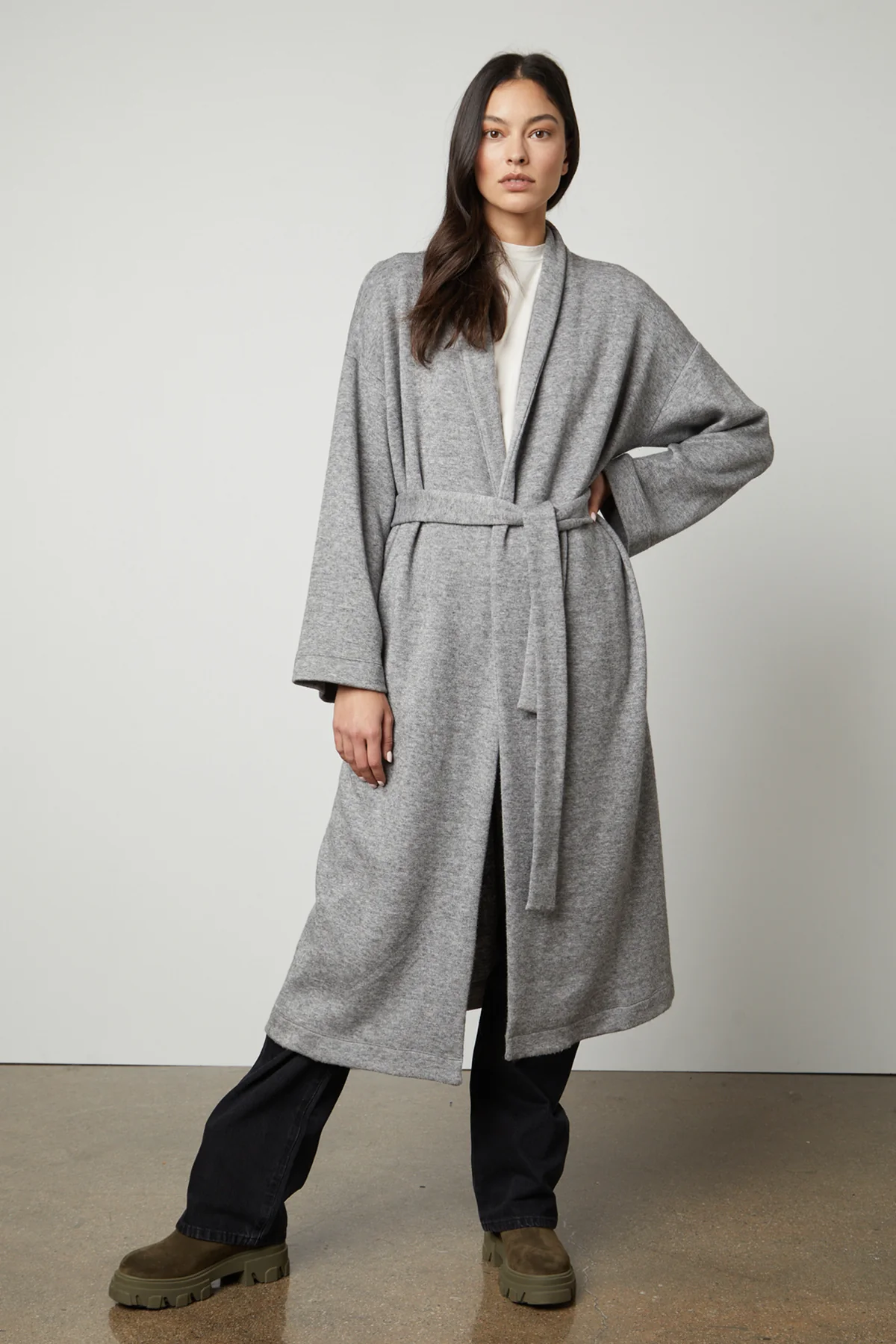 PATRICIA DOUBLE KNIT DUSTER CARDIGAN - Image 4