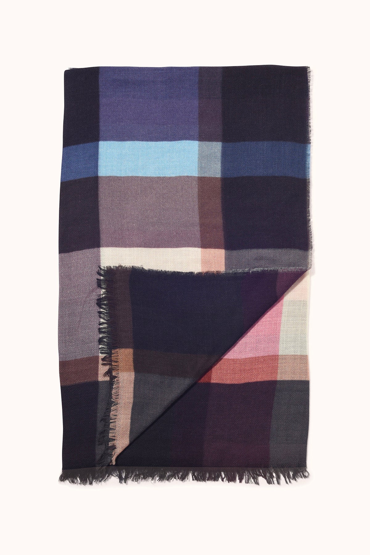 PLAID WOOL BLEND SCARF BY EPICE - Image 2