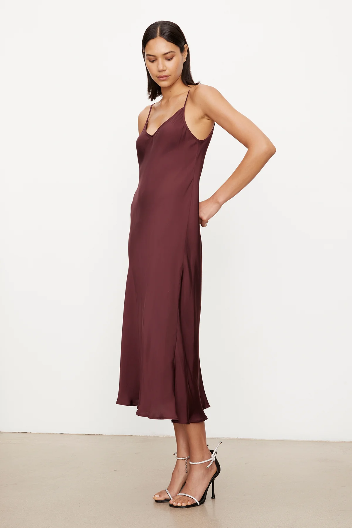 POPPY SATIN SLIP DRESS - Image 2