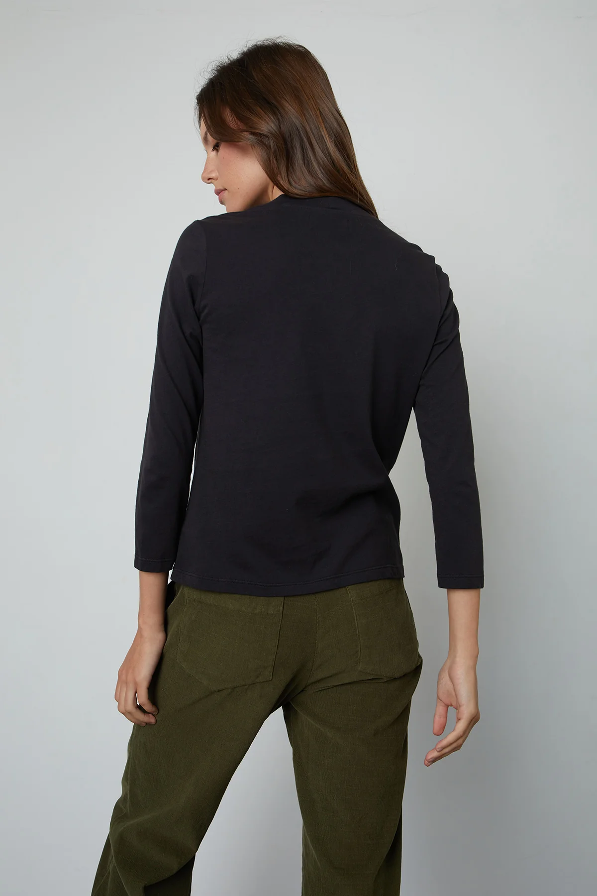 QUINNY 3/4 SLEEVE MOCK NECK TEE - Image 9