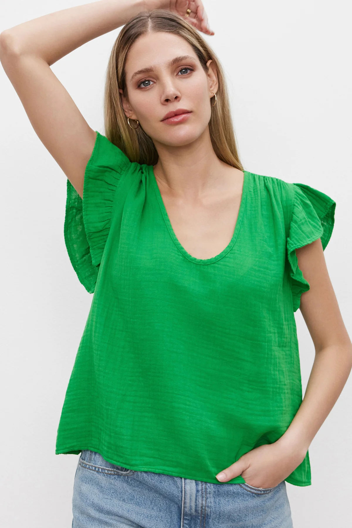 REMI RUFFLE SLEEVE TOP - Image 5