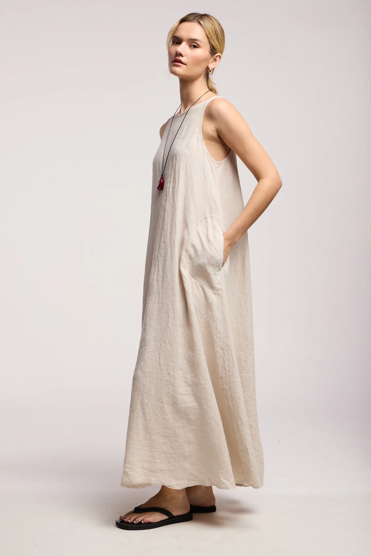 RETA LINEN DRESS - Image 8