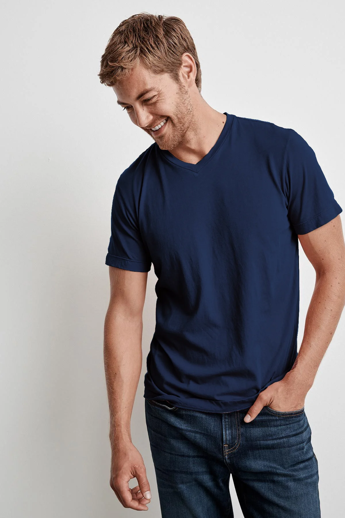 SAMSEN WHISPER CLASSIC V-NECK TEE - Image 16