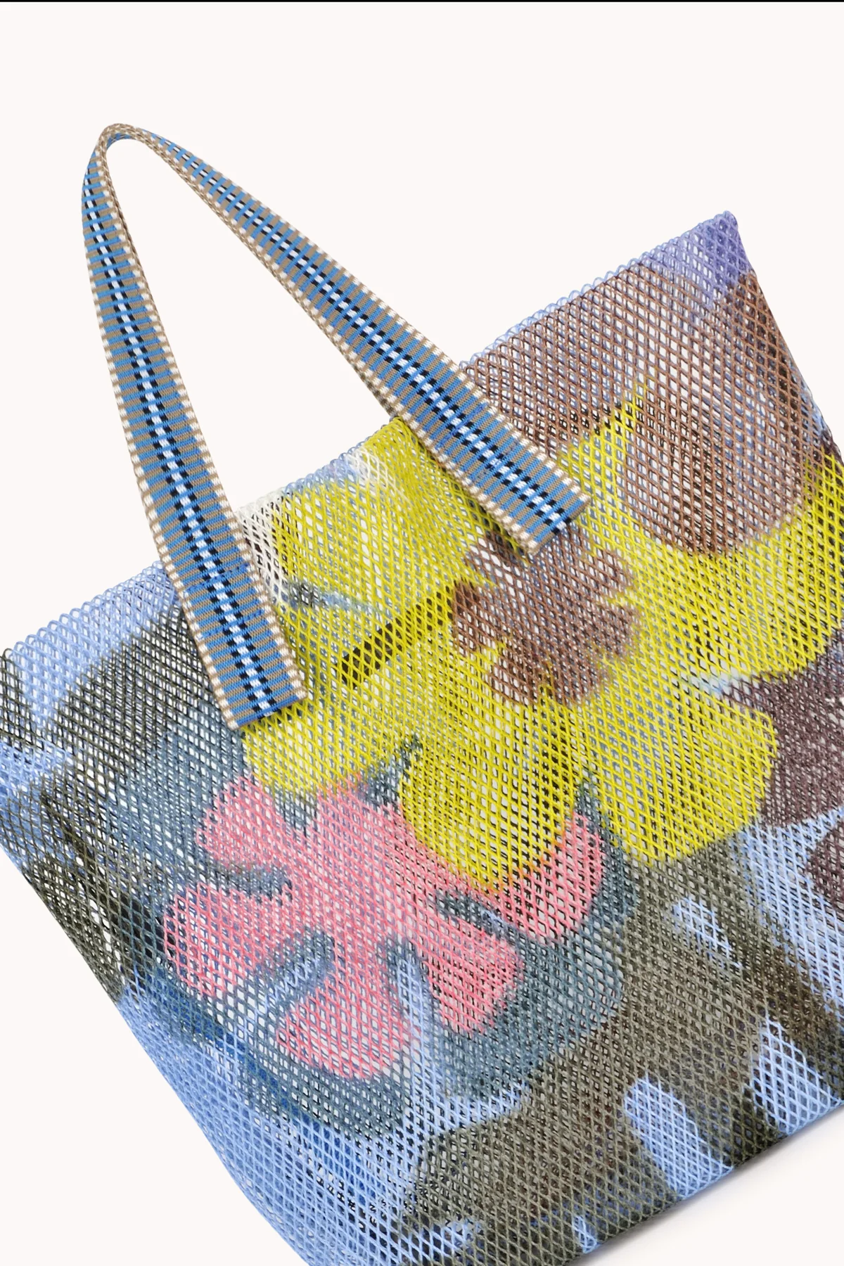 SMALL FLORAL PRINT MESH TOTE BY EPICE - Image 2