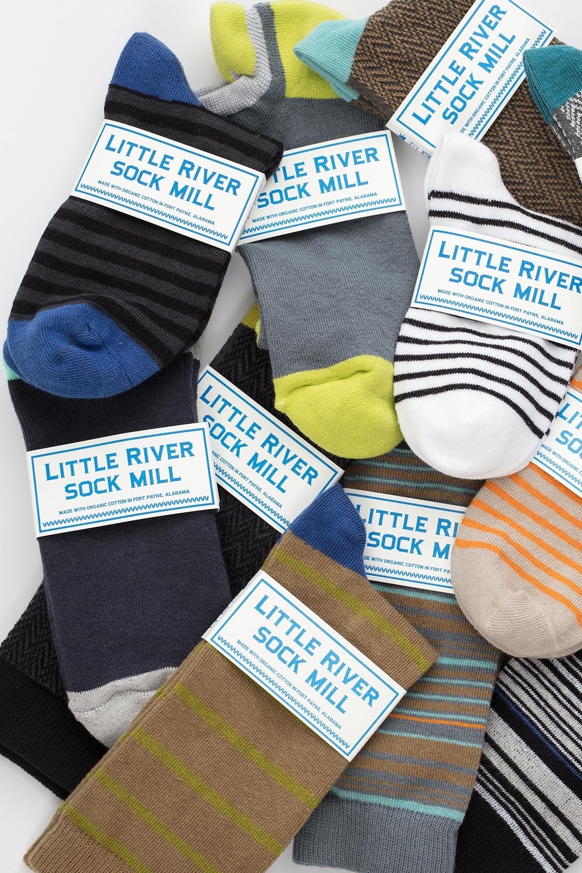 STRIPED BOOTIE SOCK BY LITTLE RIVER SOCK MILL - Image 8