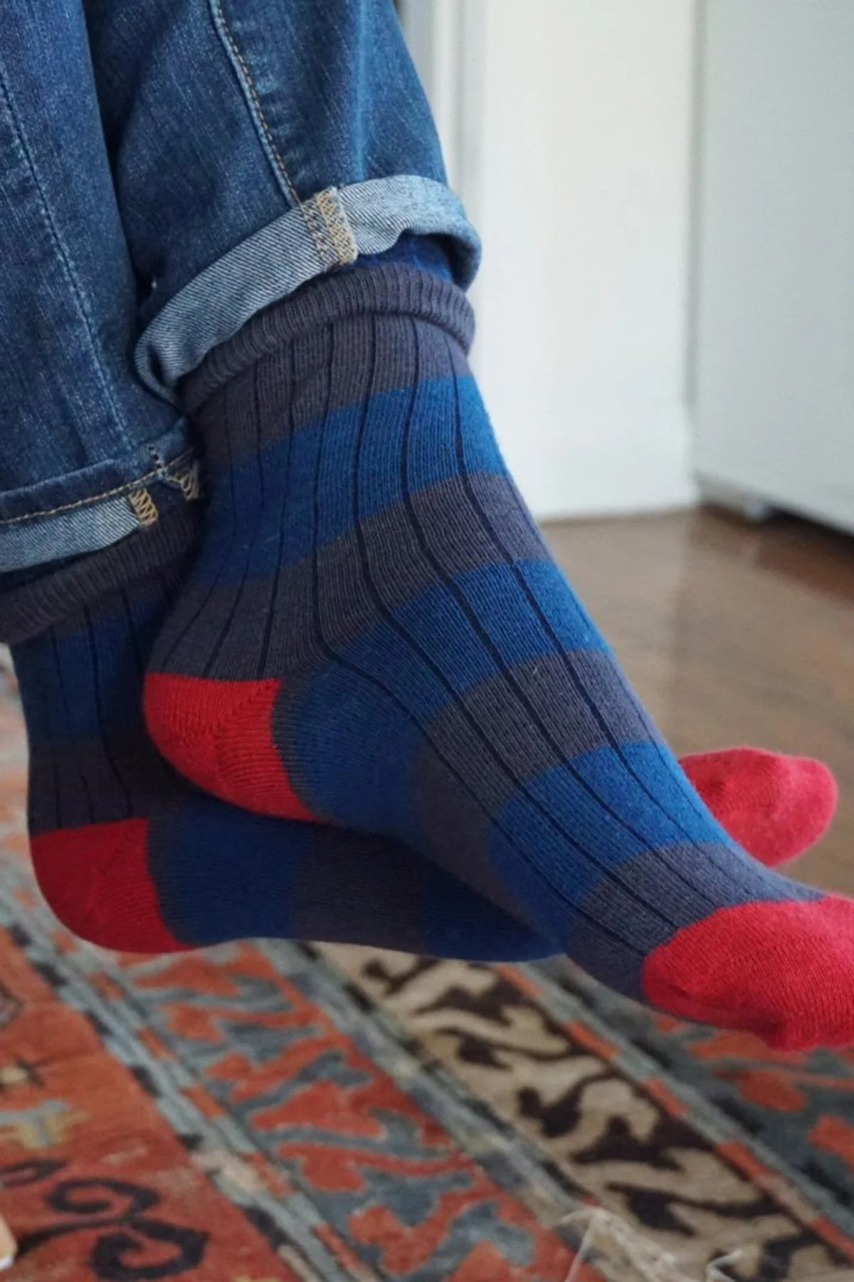TEXTURED HERRINGBONE CREW SOCK BY LITTLE RIVER SOCK MILL - Image 15