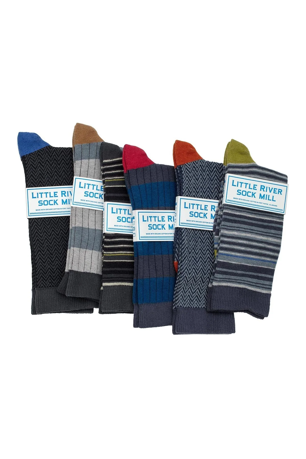 TEXTURED HERRINGBONE CREW SOCK BY LITTLE RIVER SOCK MILL - Image 18