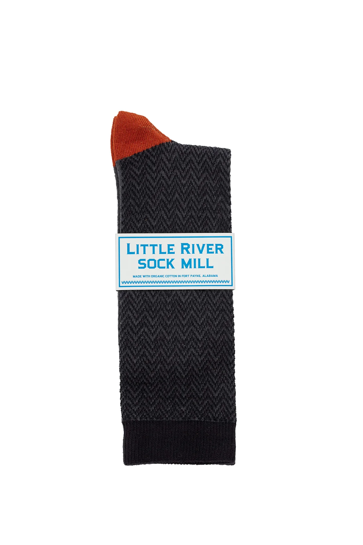 TEXTURED HERRINGBONE CREW SOCK BY LITTLE RIVER SOCK MILL - Image 7