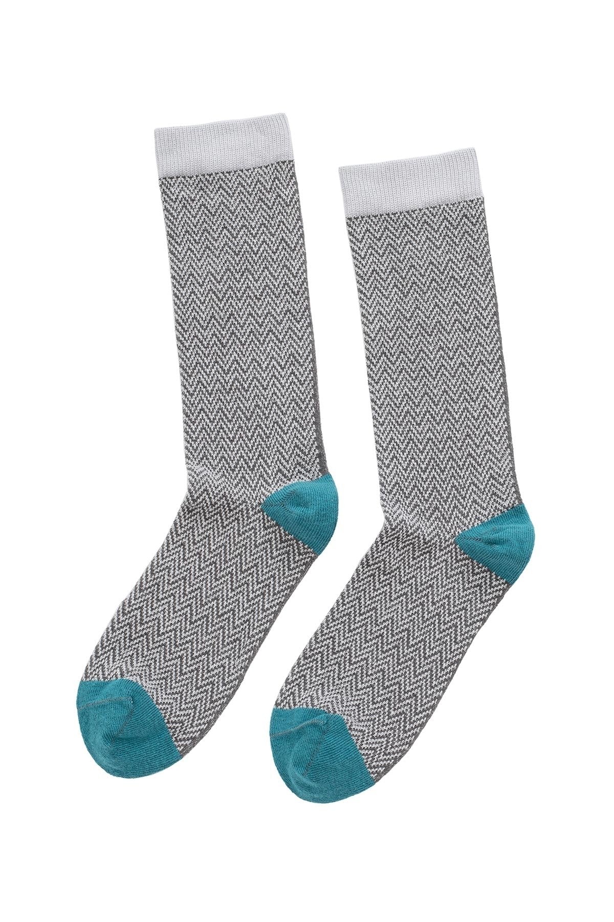 TEXTURED HERRINGBONE CREW SOCK BY LITTLE RIVER SOCK MILL - Image 8