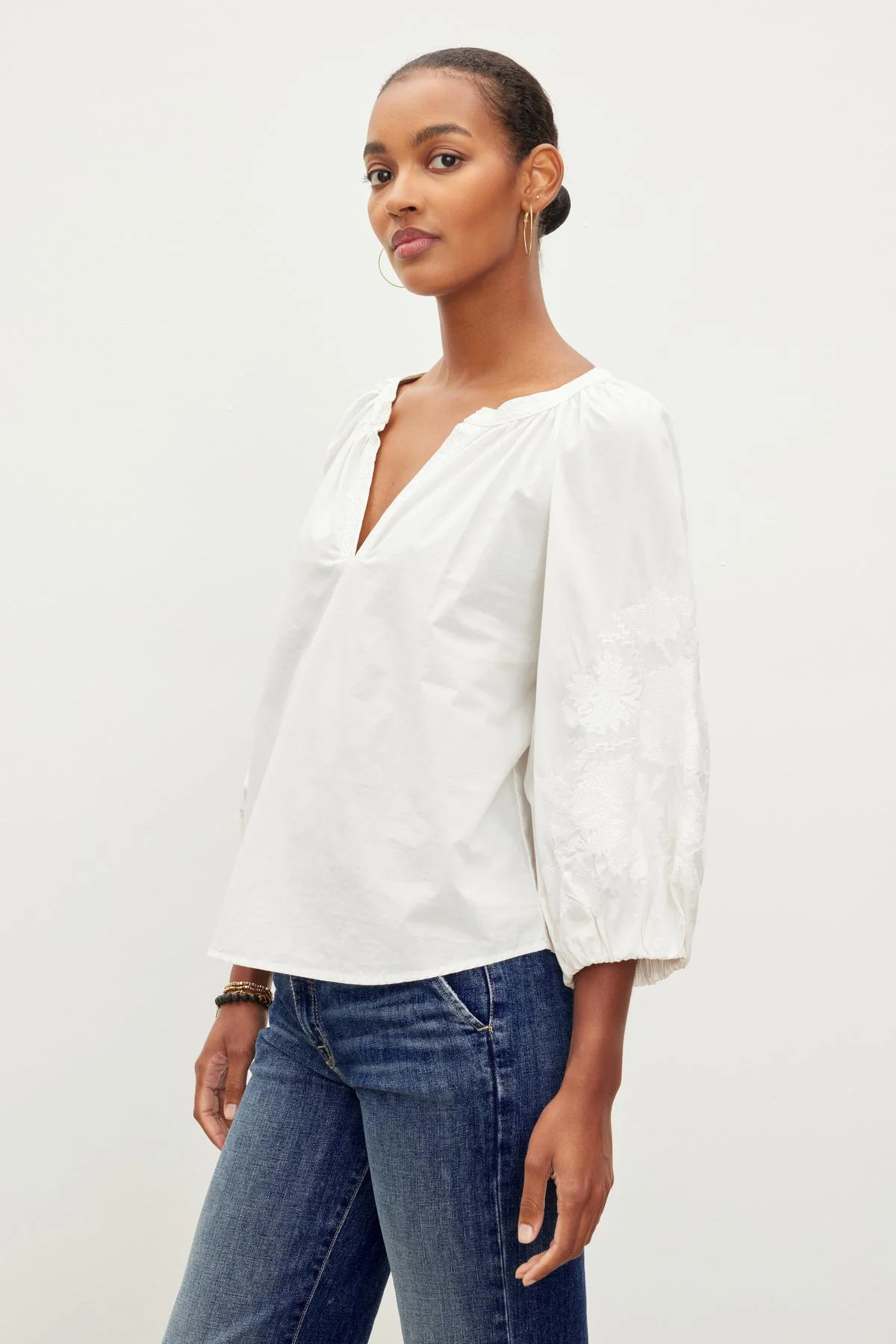 TRINA EMBROIDERED BOHO TOP - Image 2
