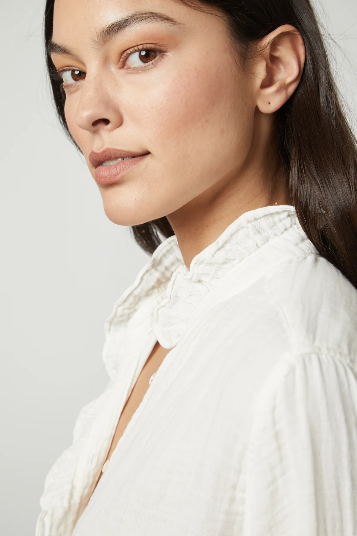TRISHA COTTON GAUZE TOP - Image 2