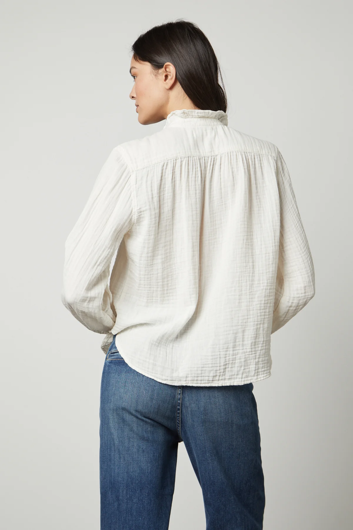 TRISHA COTTON GAUZE TOP - Image 4