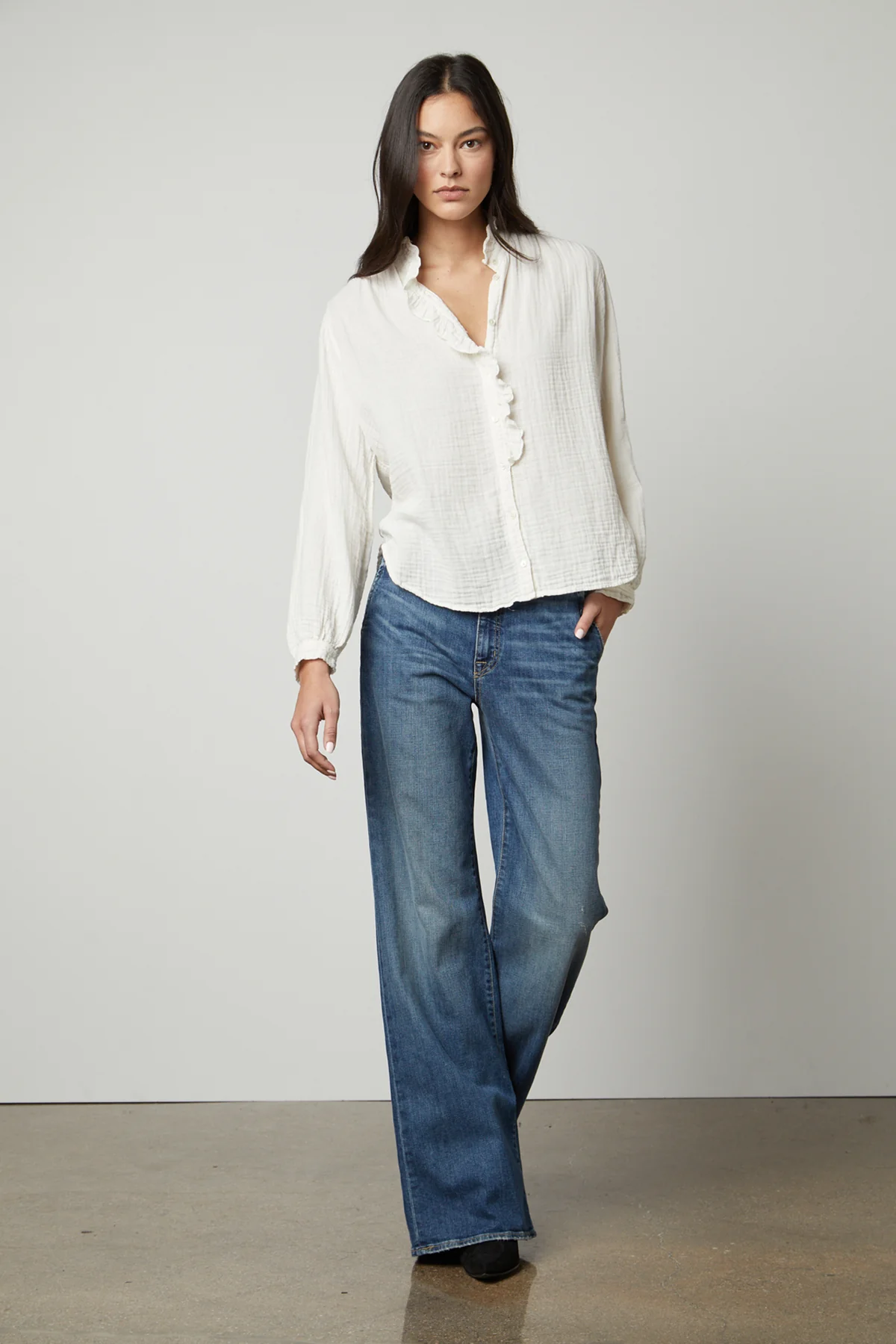 TRISHA COTTON GAUZE TOP - Image 6