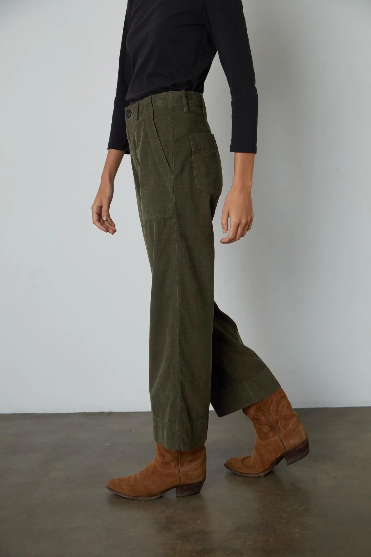 VERA CORDUROY WIDE LEG PANT - Image 13