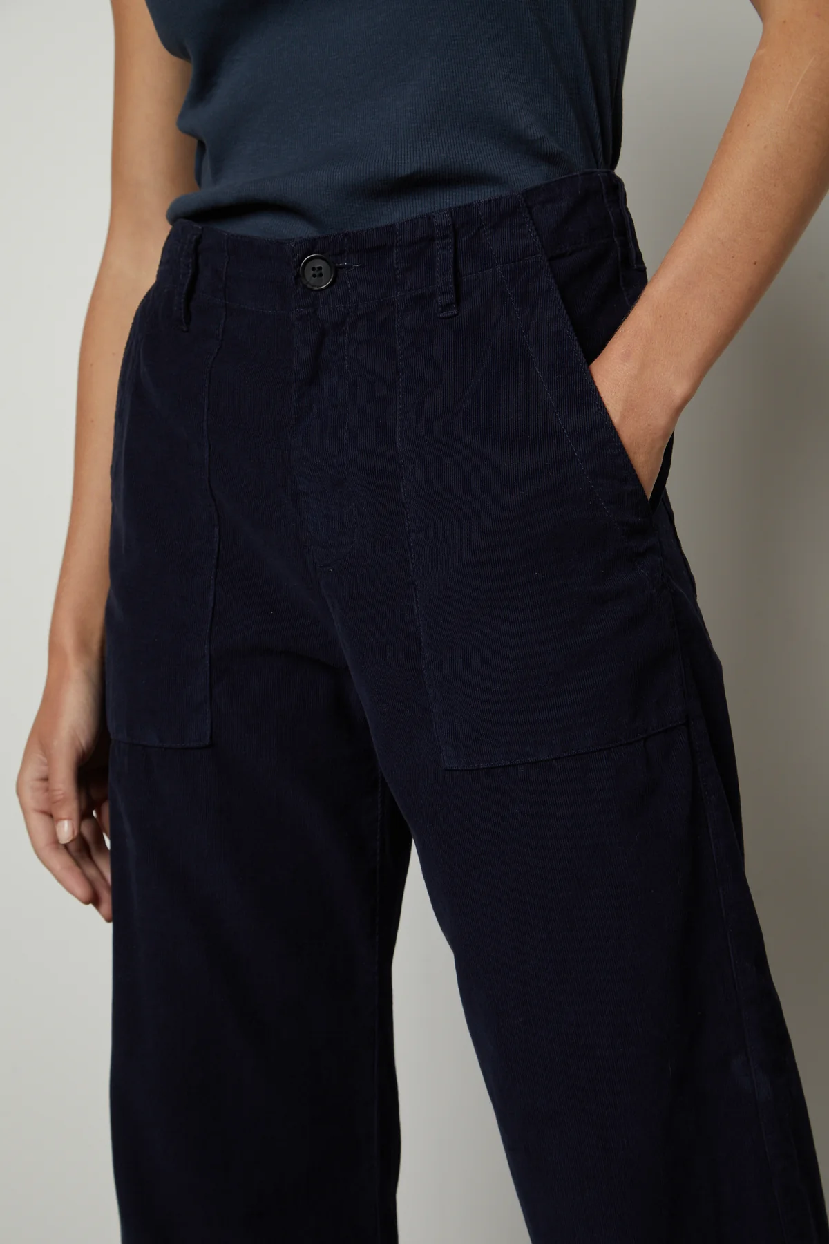 VERA CORDUROY WIDE LEG PANT - Image 3