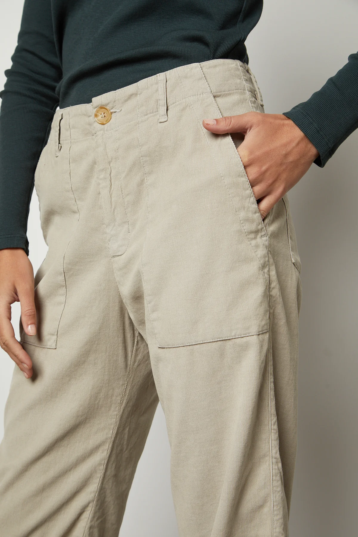 VERA CORDUROY WIDE LEG PANT - Image 4